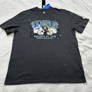 Starter Gameday T-Shirt Adult Size XL Buffalo Bills vs LA Chargers 2023 Gray NEW